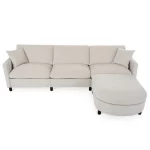 Splash 107.87" Sectional Sofa with Removable Cushions and Ottoman