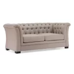Splash 3-Piece Chesterfield Fabric Sofa Set