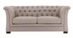 Splash 3-Piece Chesterfield Fabric Sofa Set