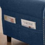 Splash 4-Seater L-Shaped Reversible Sectional Sofa with Storage Ottoman