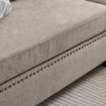 Splash 4-Seater L-Shaped Reversible Sectional Sofa with Storage Ottoman