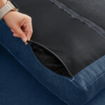 Splash 4-Seater L-Shaped Reversible Sectional Sofa with Storage Ottoman