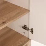 Kivona Atlas Bookcase in Ivory & Oak