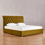Splash Kelist Beige Upholstered Bed Frame