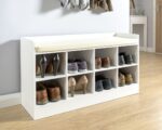 Kivona Kempton 8-Pair Shoe Cabinet Bench