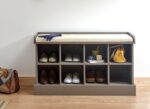 Kivona Kempton 8-Pair Shoe Cabinet Bench