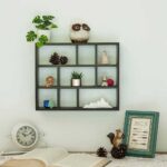 Kivona 9-Compartment Wood Floating Shelves