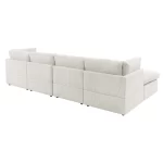 Splash Annai 129" Wide Reversible Modular Corner Sectional with Ottoman