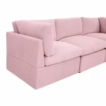 Splash Annai 129" Wide Reversible Modular Corner Sectional with Ottoman