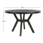 Kivona Modern French Bistro Round Dining Table Top