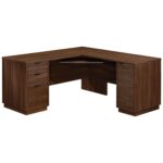 Kivona Affordable Cabrini L-Shaped Desks for Office Computer