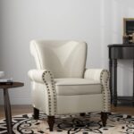 Splash Contemporary Nailhead Trim Armchair