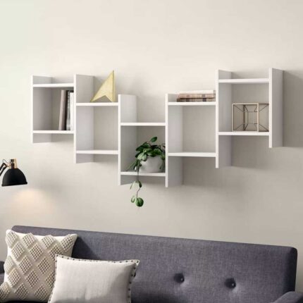 Kivona Dillow 10-Piece Floating Wall Shelves