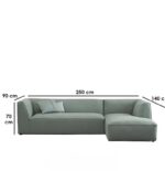 Kivona Modern Bliss L-Shape Sofa