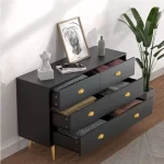 Splash Golden Handle Chest of Drawers