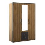Kivona Three-Door Wardrobe by Home Centre