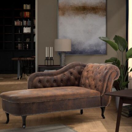 Splash Monroe Leather Air Chaise Lounge