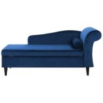 Classic Velvet Chaise Lounge with Storage