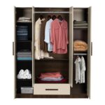 Splash Luxury 4-Door Wardrobe with Mirror