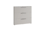 Kivona Modern Avery 3-Door Shoe Cabinet