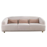 Kivona Modern Barrel Back Style Cushion Couch