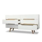 Kivona Nordic Scandinavian Wood Chest of Drawers
