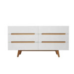 Kivona Nordic Scandinavian Wood Chest of Drawers
