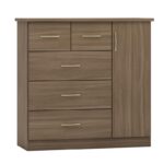 Kivona Compact Wardrobe with 5 Drawers