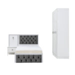 Kivona Rio Bedroom Set – White & Grey