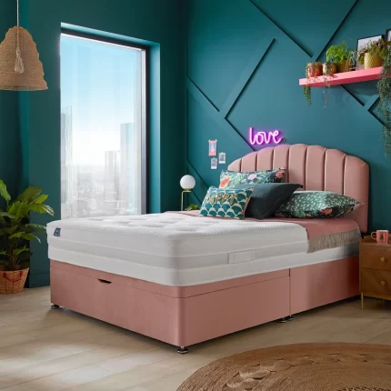 Silentnight Geltex Luxe Pillowtop Mattress with Mirapocket 2000 and 2-Drawer Divan Base