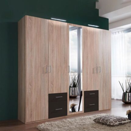 Kivona Stylish 5-Door Wardrobe