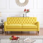 Kivona Traditional Chesterfield Button Tufted 3-Seater Couch