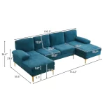 Splash Trego 3-Piece Upholstered Sectional