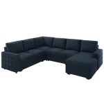 Splash U-Shaped Sleeper Sectional Sofa with Storage Chaise