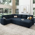 Splash U-Shaped Sleeper Sectional Sofa with Storage Chaise