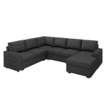 Splash U-Shaped Sleeper Sectional Sofa with Storage Chaise