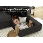 Splash U-Shaped Sleeper Sectional Sofa with Storage Chaise