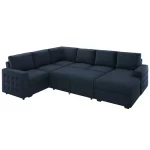 Splash U-Shaped Sleeper Sectional Sofa with Storage Chaise
