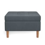 Kivona Modern Rectangle Storage Ottoman Bench