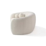 Kivona Vertical Channel Tufted Curved Sofa