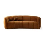 Kivona Vertical Channel Tufted Curved Sofa