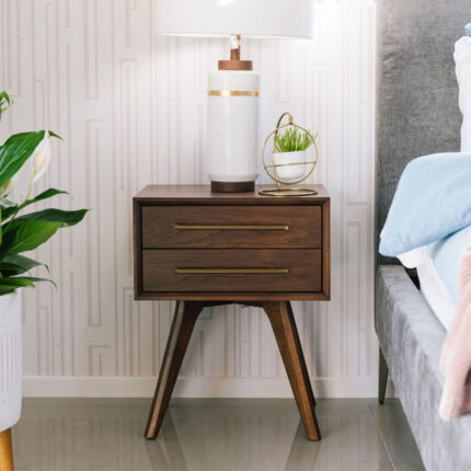 Kivona Modern Wooden Nightstand