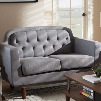 Splash Virginia Mid-Century Love Seat