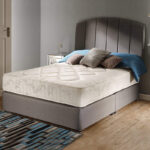 Modern Upholstered Bed with 5-Line Headboard