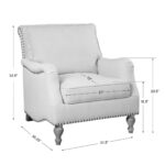 Kivona Dove Nailhead Armchair