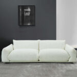 Kivona Betty Large Boucle Sofa with Puffy Arm