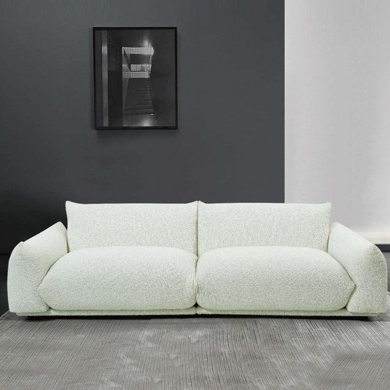 Kivona Betty Large Boucle Sofa with Puffy Arm Kivona Betty Large Boucle Sofa with Puffy Arm