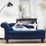 Classic Velvet Chaise Lounge with Storage