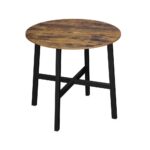Kivona Small Brillion Round Dining Table with Steel Legs