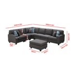 Kivona 7-Piece Modular Sofa Set